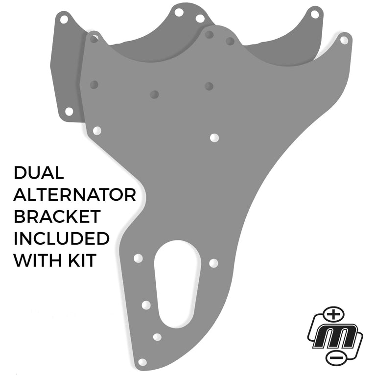 Dual Bracket 99-13 GM Trucks w/4.8L, 5.3L, & 6.0L (Includes bracket, kit components only)