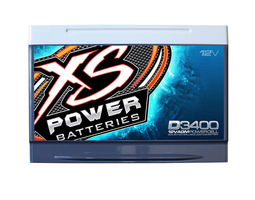 XS Power D3400 12V AGM Battery, Max Amps 3300A - 4000W