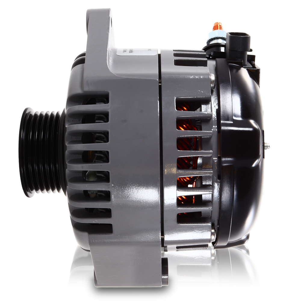 Marine 170 amp high output alternator for Ski / Wake Board Boats with 12SI 6.61 inch bolt pattern 6-Grove Serpentine Pulley