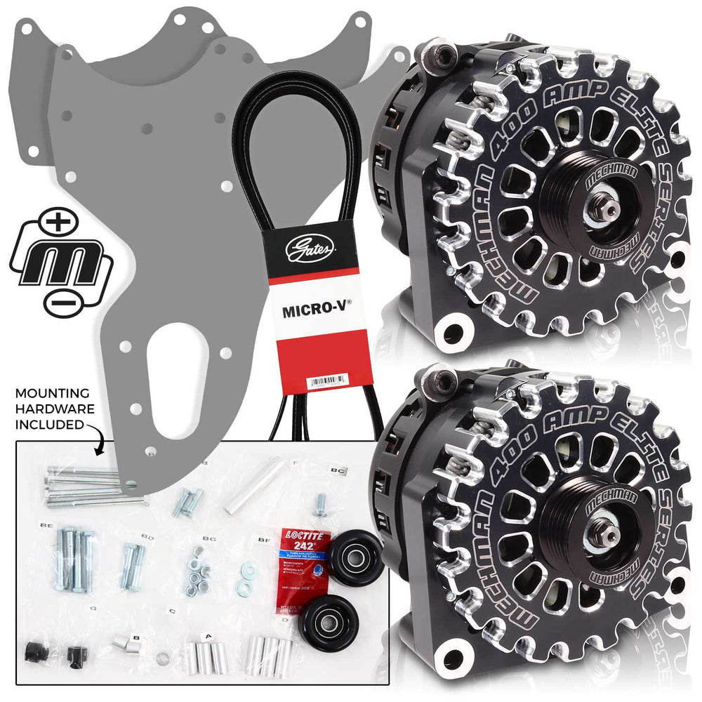 Mechman 800 Amp Black Dual Alternator Kit for 1999 - 2004 GM Trucks | D201 | by: Mechman @ the lowest price of $1599.00