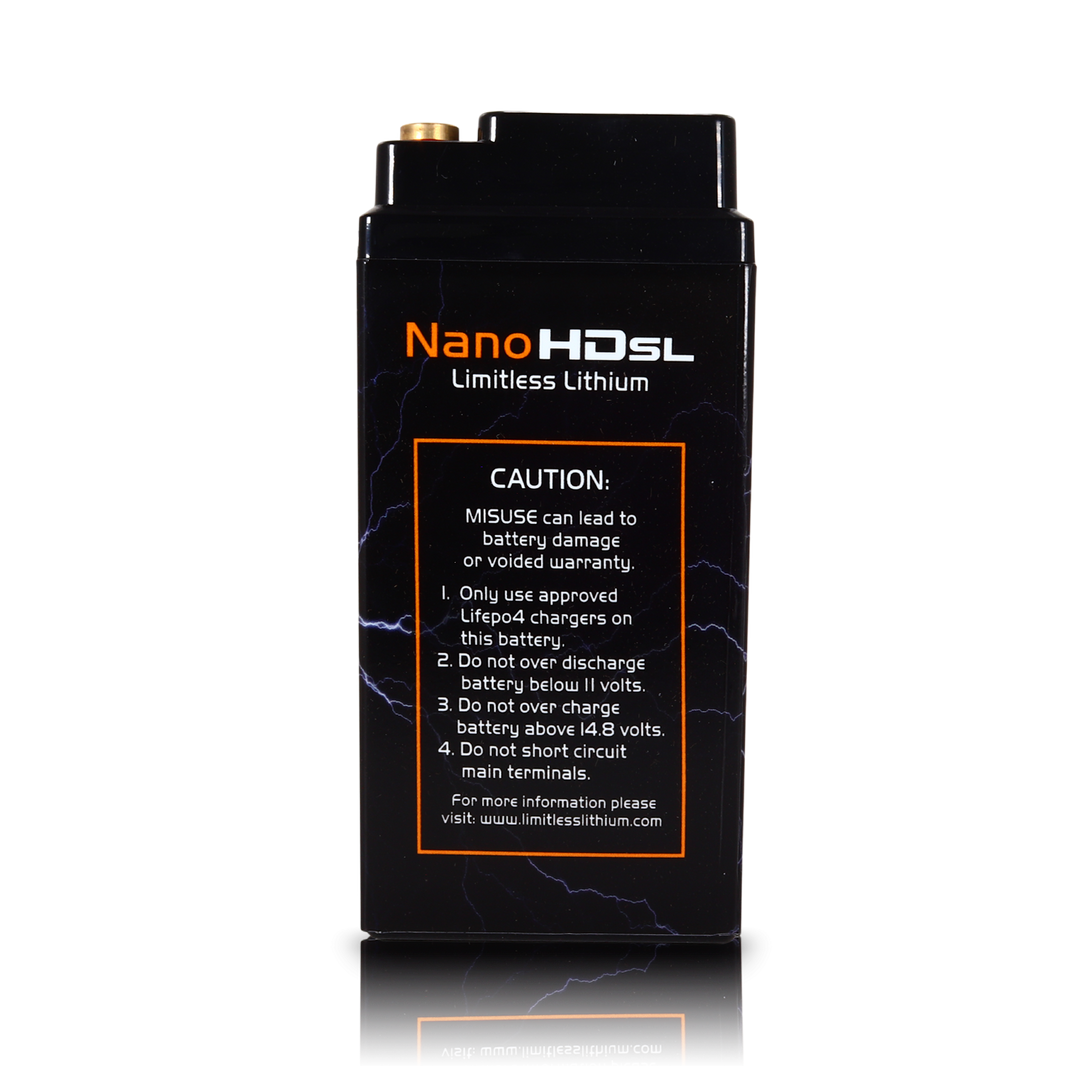 Nano -HD SL 12AH Motorcycle / Power sports Battery (BCI 20 Case) | LL-NSL-12AH | in Electrical | Brand Limitless Lithium