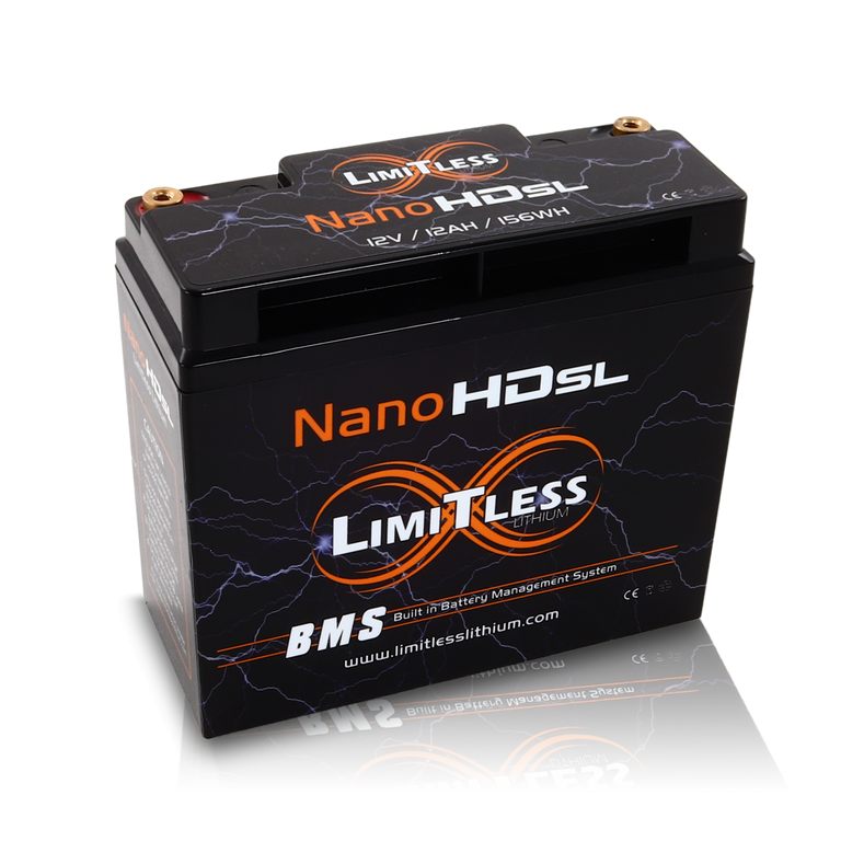 Nano -HD SL 12AH Motorcycle / Power sports Battery (BCI 20 Case) | LL-NSL-12AH | in Electrical | Brand Limitless Lithium